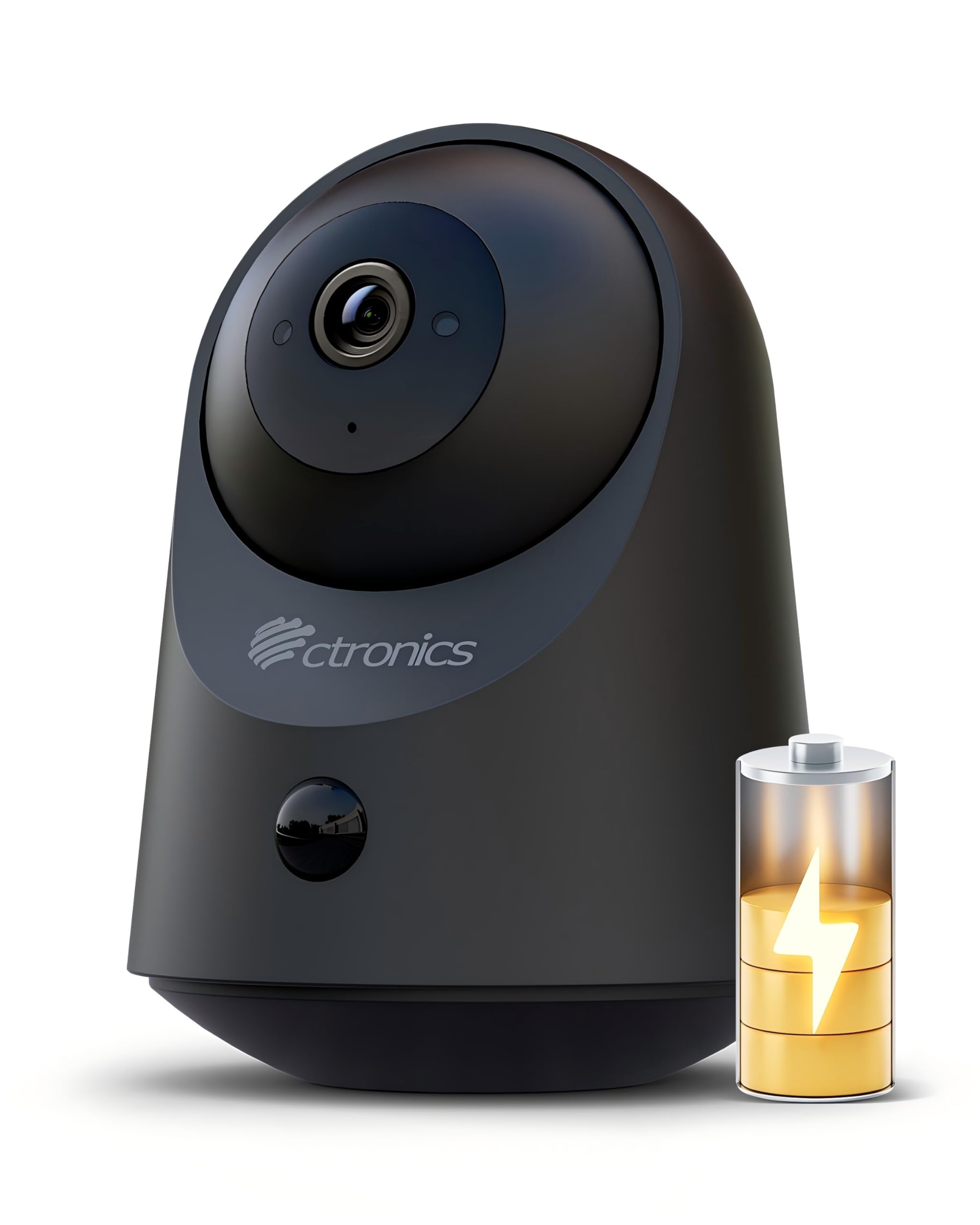 Amazon.co.jp: Ctronics バッテリーカメラ 室内防犯カメラ 100